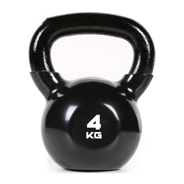 Kugelhantel Kettlebell aus Stahl 4 kg 1 Stk. gummiert - Toolbrothers