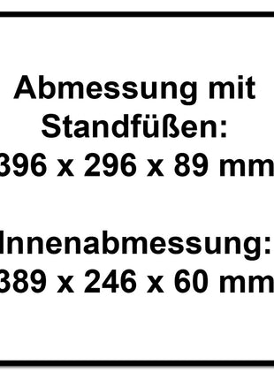 Festool Systainer Organizer SYS3 ORG M 89 6xESB ( 204854 ) Kleinteile Koffer mit Einsatzboxen - Toolbrothers