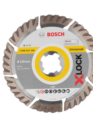 Bosch Expert X-LOCK Diamanttrennscheibe Standard for Universal 125 x 22,23 mm 4 Stk. ( 4x 2608615166 ) - Toolbrothers