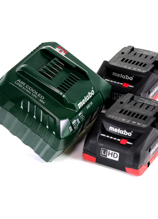 Perceuse à percussion sans fil Metabo SB 18 LTX BL QI 18 V 130 Nm sans balais + 2 batteries 4,0 Ah + chargeur + métaBOX