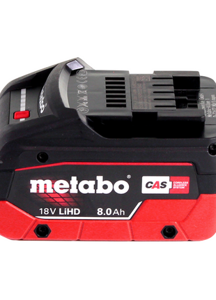 Perceuse à percussion sans fil Metabo SB 18 LTX BL QI 18 V 130 Nm sans balai + 1x batterie 8,0 Ah + métaBOX - sans chargeur