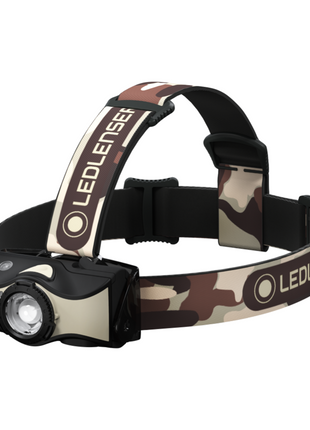 Ledlenser MH8 LED Stirnlampe 600 lm IPX4 Schwarz / Sand ( 502157 ) + 1x Akku + 1x Ladekabel