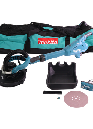 Makita DSL 800 ZX Akku Langhalsschleifer 18 V 225 mm Brushless + Zubehör + Tasche - ohne Akku, ohne Ladegerät