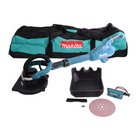 Makita DSL 800 ZX Akku Langhalsschleifer 18 V 225 mm Brushless + Zubehör + Tasche - ohne Akku, ohne Ladegerät