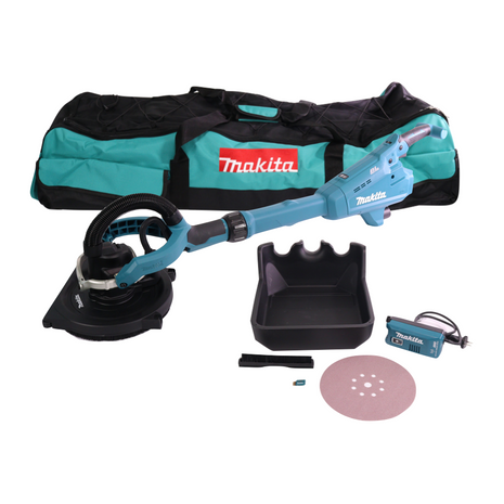 Makita DSL 800 ZX ponceuse à long col sans fil 18 V 225 mm brushless + accessoires + sac - sans batterie, sans chargeur