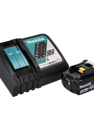 Makita DHP 484 RF1 W Taladro percutor inalámbrico 18 V 54 Nm sin escobillas blanco + 1x batería 3,0 Ah + cargador