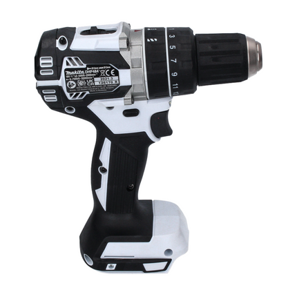Makita DHP 484 RM W Akku Schlagbohrschrauber 18 V 54 Nm Brushless Weiß + 2x Akku 4,0 Ah + Ladegerät