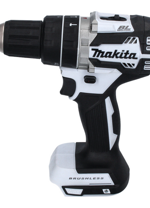 Makita DHP 484 RTJ W akumulatorowa wiertarko-wkrętarka udarowa 18 V 54 Nm bezszczotkowa biała + 2x akumulator 5,0 Ah + ładowarka + Makpac