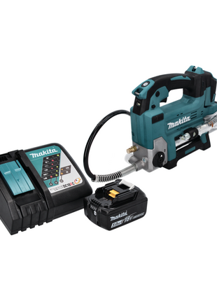 Pistolet graisseur à batterie Makita DGP 180 RT1 18 V 690 bar + 1x batterie 5,0 Ah + chargeur