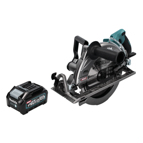 Makita RS 002 GM1 Sega circolare a batteria 40 V max. 260 mm brushless + 1x batteria 4,0 Ah - senza caricabatteria