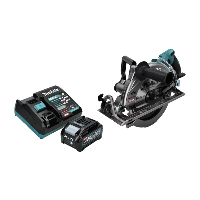 Makita RS 002 GM1 Akku Handkreissäge 40 V max. 260 mm Brushless + 1x Akku 4,0 Ah + Ladegerät