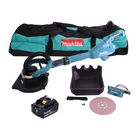 Lijadora de cuello largo a batería Makita DSL 800 G1X 18 V 225 mm sin escobillas + 1x batería 6,0 Ah + accesorios + bolsa - sin cargador