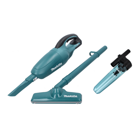 Aspirateur sans fil Makita DCL 180 Z 18 V vert + 1x séparateur cyclone - sans batterie, sans chargeur