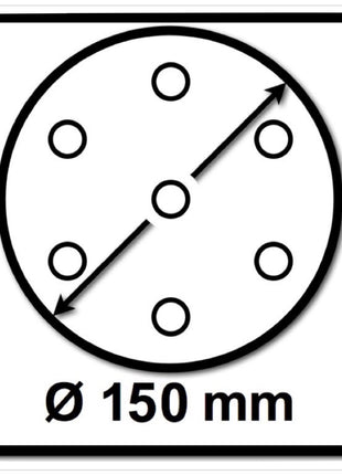 4x Makita Schleifteller Weich für Exzenterschleifer / Schleifmaschine 150 mm M8 ( 196684-1 )