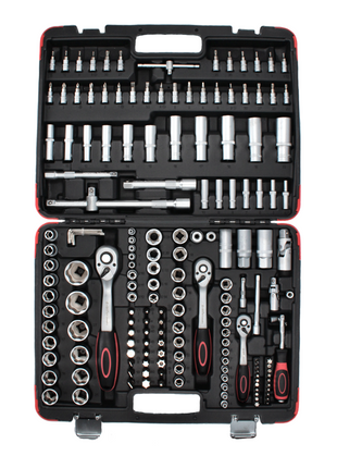 BGS technic Steckschlüssel Satz 172 tlg. ( 2283 ) Antrieb 6,3 mm ( 1/4" ) 10 mm ( 3/8" ) 12,5 mm ( 1/2" )