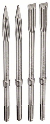Bosch Meißel Set SDS-max R-Tec 4tlg. ( 2607017368 ) 2x Spitzmeißel / 2x Flachmeißel  Long Life selbstschärfend - Toolbrothers
