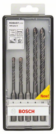Bosch Robust Line SDS-plus 5 Hammerbohrer Set 5tlg. 5/6/8/10mm ( 2607019927 ) PGM zertifiziert
