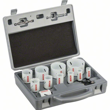 Bosch BIM Progressor PC Uni Lochsägen Set 14 tlg. ( 2608584667 ) 19 / 22 / 25 / 29 / 35 / 38 / 44 / 51 / 57 / 64 / 76 mm - Toolbrothers