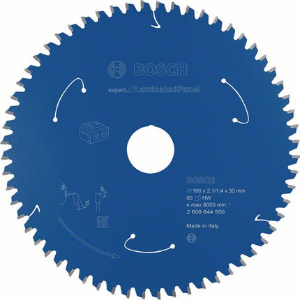 Bosch Kreissägeblatt Expert for Laminated Panel 190 x 1,4 x 30 mm 60 Zähne für Laminat ( 2608644550 ) - Toolbrothers
