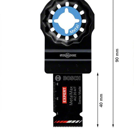 Bosch EXPERT AIZ 20 AIT Tauchsägeblatt Starlock 20 x 40 mm 1 Stk. ( 2608900012 ) für Metall Carbide MetalMax - Nachfolger von 2608662019 - Toolbrothers
