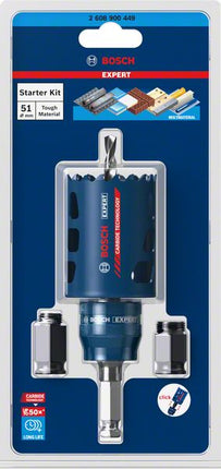 Bosch EXPERT Tough Material Lochsägen Starter Set 51 x 60 mm Carbide ( 2608900449 ) Universal - Nachfolger von 2608594252