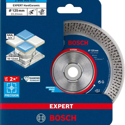 Bosch EXPERT HardCeramic Diamant Trennscheibe 125 x 22,23 mm 1 Stk. ( 2608900655 ) Diamond Technology