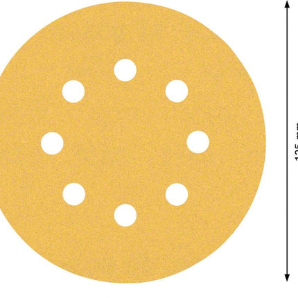 Bosch EXPERT C470 Schleifpapier 125 mm 8 Loch G 120 50 Stk. ( 2608900912 ) für Exzenterschleifer