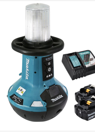 Makita DML 810 RM Akku LED Flächenlicht 18 / 36 V ( 2 x 18 V ) 5500 lm IP54 + 2x Akku 4,0 Ah + Ladegerät