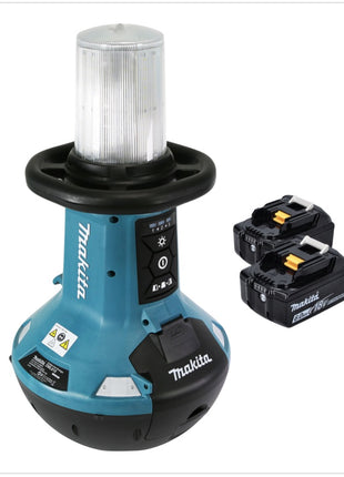 Makita DML 810 G Akku LED Flächenlicht 18 / 36 V ( 2 x 18 V ) 5500 lm IP54 + 2x Akku 6,0 Ah - ohne Ladegerät