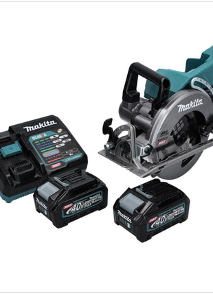 Makita RS 001 GM2 Akku Handkreissäge 40 V max. 185 mm Brushless + 2x Akku 4,0 Ah + Ladegerät