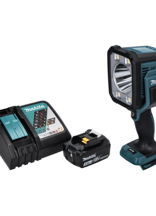 Makita DML 812 RF1 lampe de poche projecteur à main LED sur batterie 18 V 1250 lm + 1x batterie 3,0 Ah + chargeur