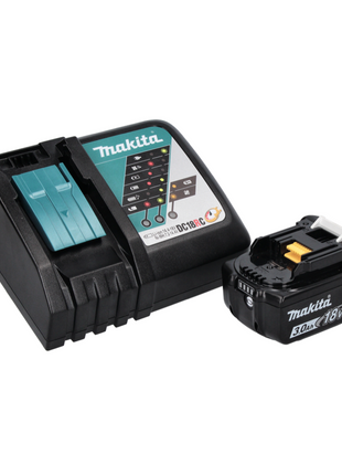 Makita DML 812 RF1 lampe de poche projecteur à main LED sur batterie 18 V 1250 lm + 1x batterie 3,0 Ah + chargeur