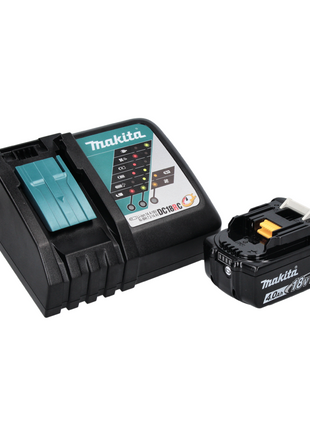 Makita DML 812 RM1 lampe de poche projecteur à main LED sur batterie 18 V 1250 lm + 1x batterie 4,0 Ah + chargeur