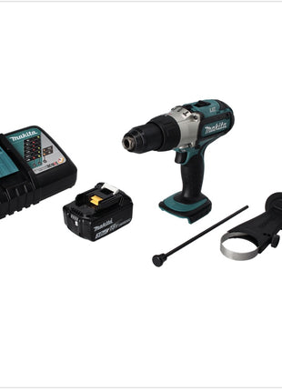 Makita DHP 451 RF1 Perceuse-visseuse à percussion sans fil 80 Nm 18V  + 1x Batterie 3,0 Ah + Chargeur