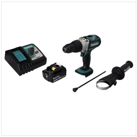 Makita DHP 451 RM1 taladro percutor inalámbrico 18 V 80 Nm + 1x batería 4,0 Ah + cargador