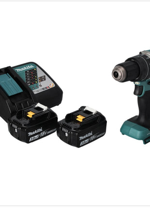 Makita DHP 484 RF perceuse à percussion sans fil 18 V 54 Nm sans balais + 2 batteries 3,0 Ah + chargeur