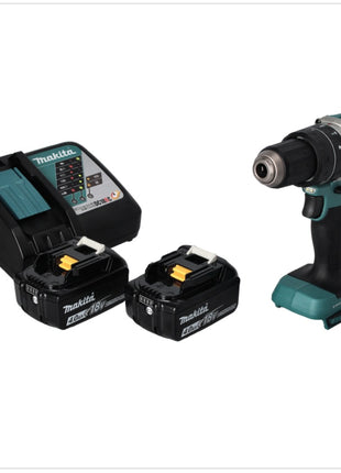 Makita DHP 484 RM perceuse à percussion sans fil 18 V 54 Nm sans balais + 2 batteries 4,0 Ah + chargeur