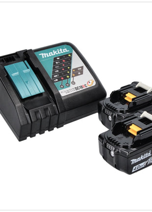 Makita DHP 484 RM perceuse à percussion sans fil 18 V 54 Nm sans balais + 2 batteries 4,0 Ah + chargeur