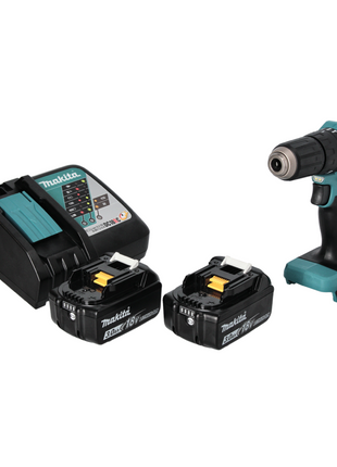 Makita DHP 483 RF Akku Schlagbohrschrauber 18 V 40 Nm Brushless + 2x Akku 3,0 Ah + Ladegerät