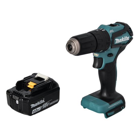 Makita DHP 483 M1 Perceuse-visseuse à percussion sans fil 18 V 40 Nm Brushless + 1x batterie 4,0 Ah - sans chargeur