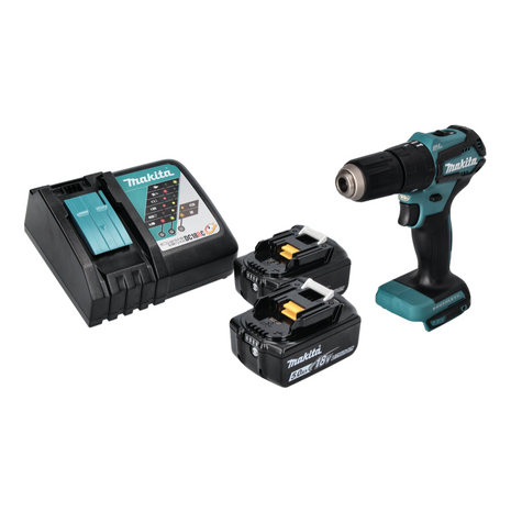 Makita DHP 483 RT cordless impact drill 18 V 40 Nm brushless + 2x rechargeable battery 5.0 Ah + charger