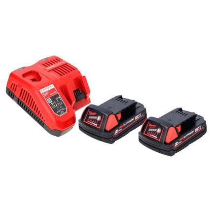 Milwaukee M18 FID2-202FC TX Akku Schlagschrauber 18 V 1/4" 226 Nm + 2x Akku 2,0 Ah + Ladegerät + TX Koffer