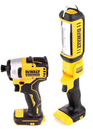 DeWalt DCF 809 P1 TX Akku Schlagschrauber 18 V Brushless + DCL 050 Akku Lampe 18 V + 1x Akku 5,0 Ah + Ladegerät + Gliedermaßstab + TX Koffer