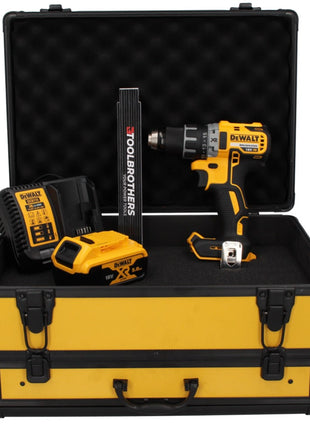 DeWalt DCD 791 P1 TX Akku Bohrschrauber 18 V 70 Nm Brushless + 1x Akku 5,0 Ah + Ladegerät + Gliedermaßstab + TX Koffer