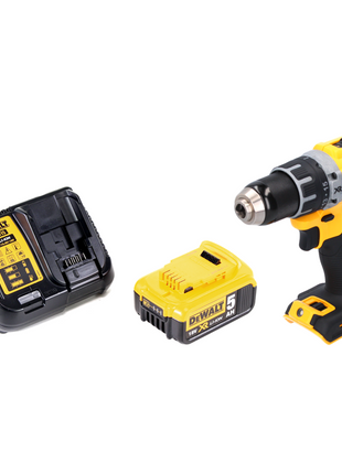 Taladro atornillador inalámbrico DeWalt DCD 791 P1 18 V 70 Nm sin escobillas + 1x batería 5,0 Ah + cargador