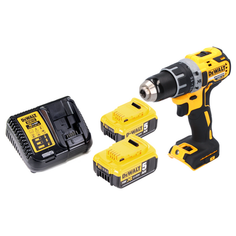 DeWalt DCD 791 P2 Perceuse-visseuse sans fil 18 V 70 Nm Brushless + 2x batterie 5,0 Ah + chargeur