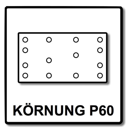 Festool Rubin Schleifstreifen STF 93x178 P 60 200 Stück ( 4x 499062 ) für Rutscher RS 300 / RS 3 / LRS 93