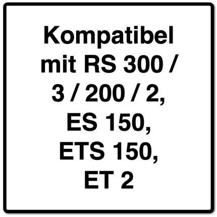 Festool Turbofilter TF II-RS/ES/ET/5 20 Stück ( 4x 487779 ) für RS 300 / RS 3 / RS 200 / RS 2 / ES 150 / ETS 150 / ET 2