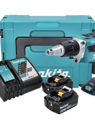 Makita DFS 452 RGJ Akku Schnellbauschrauber 18 V Brushless + 2x Akku 6,0 Ah + Ladegerät + Makpac - Toolbrothers