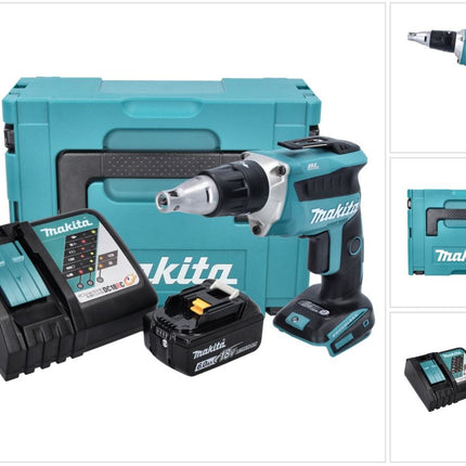 Makita DFS 452 RG1J Akku Schnellbauschrauber 18 V Brushless + 1x Akku 6,0 Ah + Ladegerät + Makpac - Toolbrothers